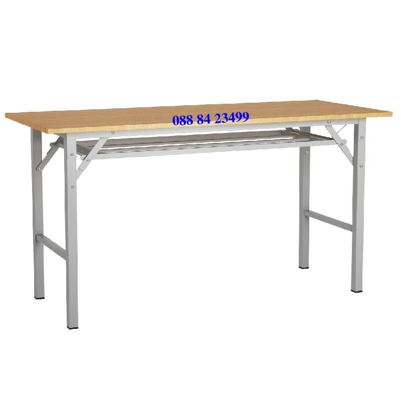 Bàn gấp chân sắt 1m4 BG05B-514 có ngăn