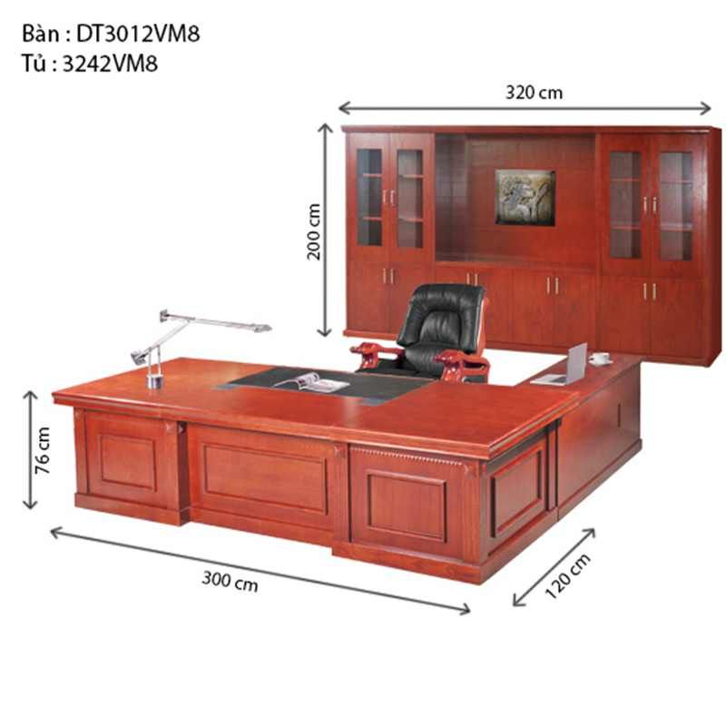 Bộ 1Bàn + 3Tủ V8