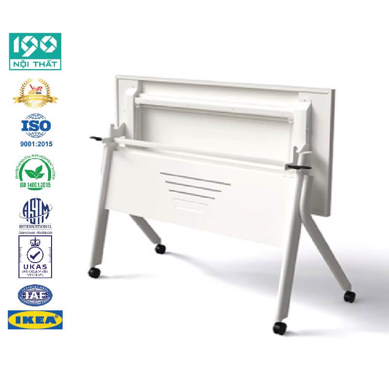 Bàn Họp 1m2 Mặt Sắt BHL12B-MS