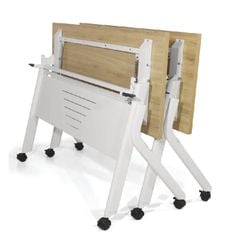 Bàn Gấp 1m4 Chân Sắt 4 Bánh Xe BHL14B