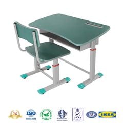 Bộ Bàn Ghế Học Sinh BHS03 Xanh