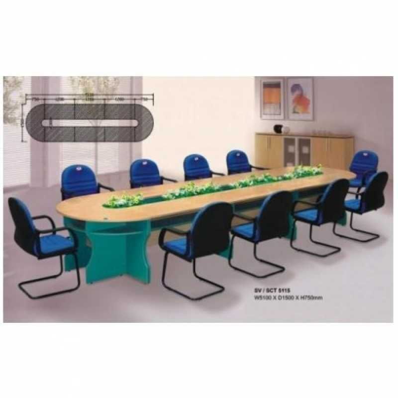 Bàn họp bầu dục SVH5115