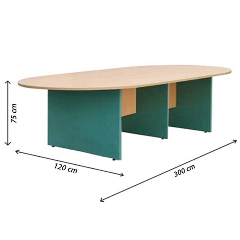 Bàn họp mặt Oval SVH2812OV