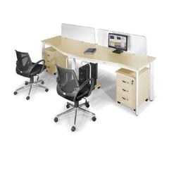 Cụm Bàn Làm Việc 2 Chỗ 2m8 BZCO14-2A