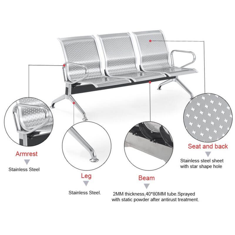 Ghế băng Inox RPC09-3I