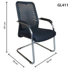 Ghế họp lưới chân quỳ GL411