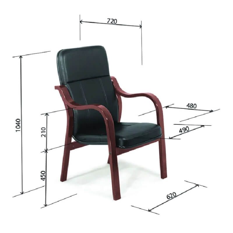 Ghế Quỳ Bọc Da GQ04G Chân Gỗ