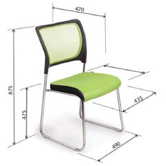 Ghế Tựa Lưới Khung Mạ GT08C-M (Nhiều Màu)