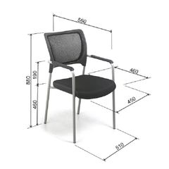 Ghế Tựa Lưới Khung Sơn GT232
