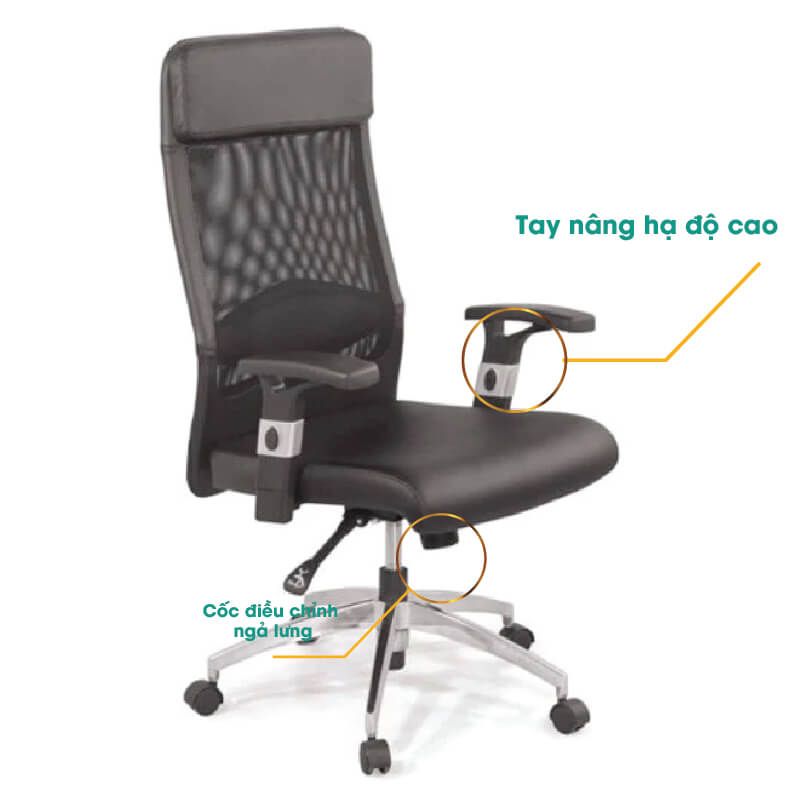 Ghế Lưới Ngả Lưng Cao Cấp GX203.2