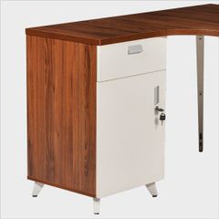 Bàn Chữ L Có Hộc Liền LUXL14HLC10 & LUXL16HLC10