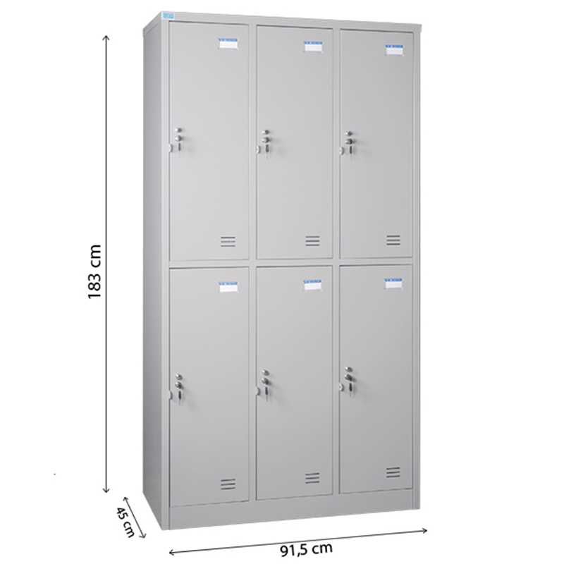 Tủ Locker 6 khoang TU982-3K