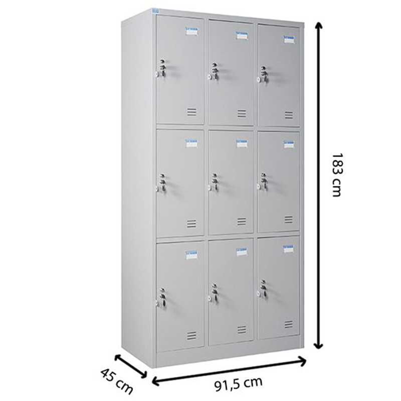 Tủ Locker 9 khoang TU983-3K