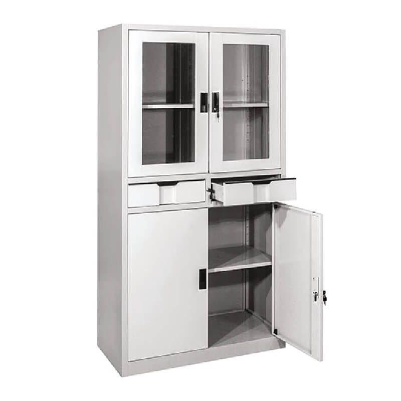 Tủ Tài Liệu 2 ngăn kéo 2 cánh kính TS03B