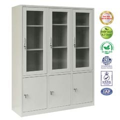 Tủ Hồ Sơ thép 3 buồng cánh kính TS03D