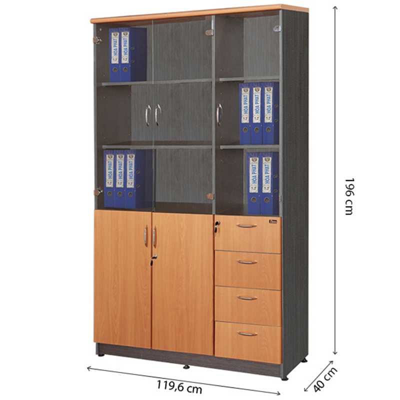 Tủ gỗ văn phòng NT1960-3G4D