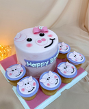 Bánh kem Heo con vui vẻ - Set bánh(FD32)
