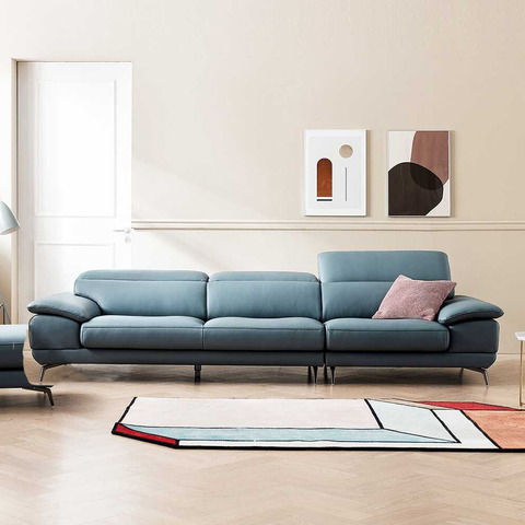Sofa Văng Da 3 Chỗ Tựa Gật Gù