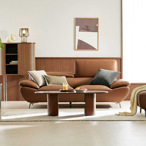 Sofa Văng Da 2 Chỗ Tựa Gật Gù