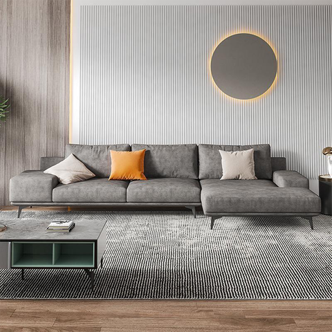 Sofa Góc Nỉ 3 Chỗ Hiện Đại