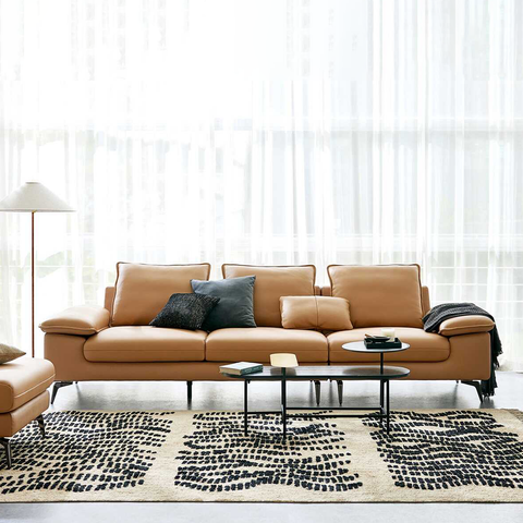 Sofa Văng Da 3 Chỗ Tựa Gối