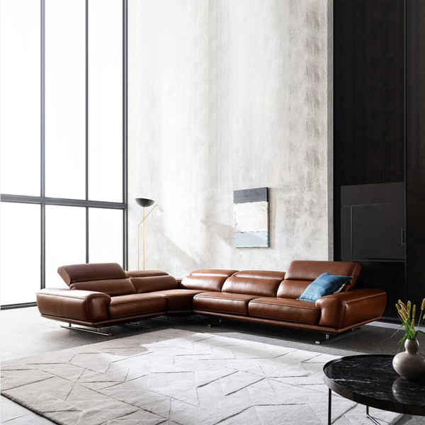 Sofa Góc Da Tựa Gật Gù