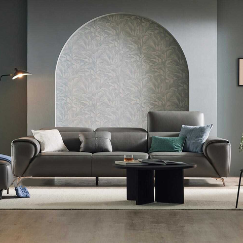 Sofa Văng Da 3 Chỗ Tựa Gật Gù