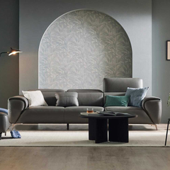 Sofa Văng Da 3 Chỗ Tựa Gật Gù