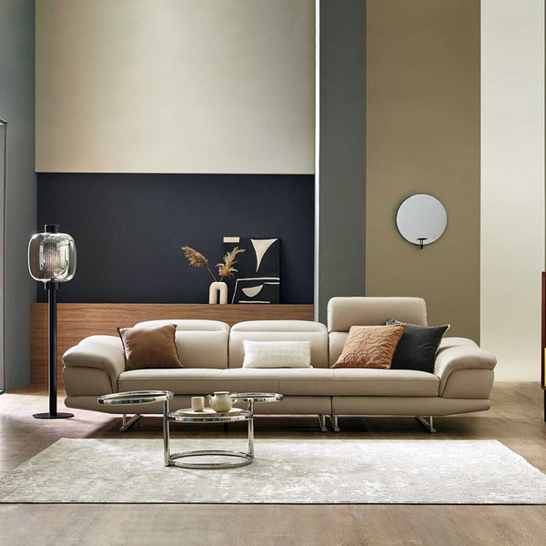 Sofa Văng Da 3 Chỗ Đệm Băng Tựa Gật Gù