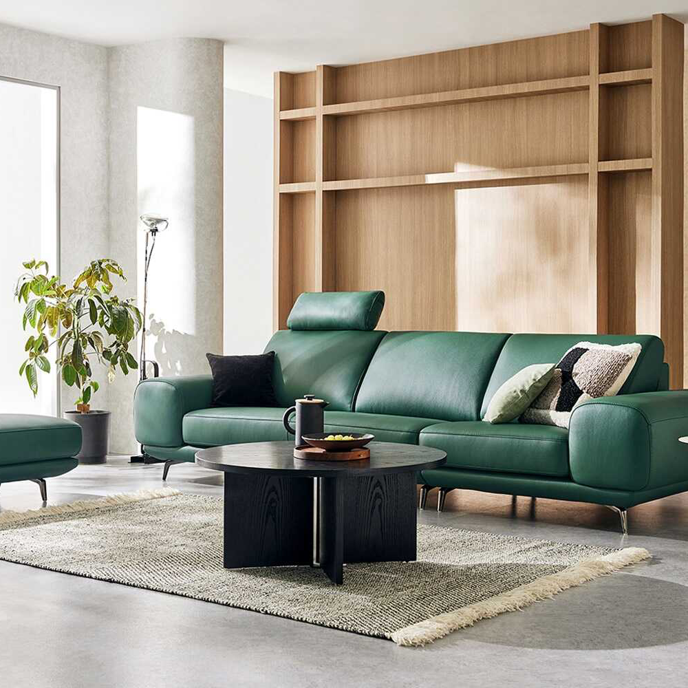 Sofa Văng Da 3 Chỗ Tựa Liền