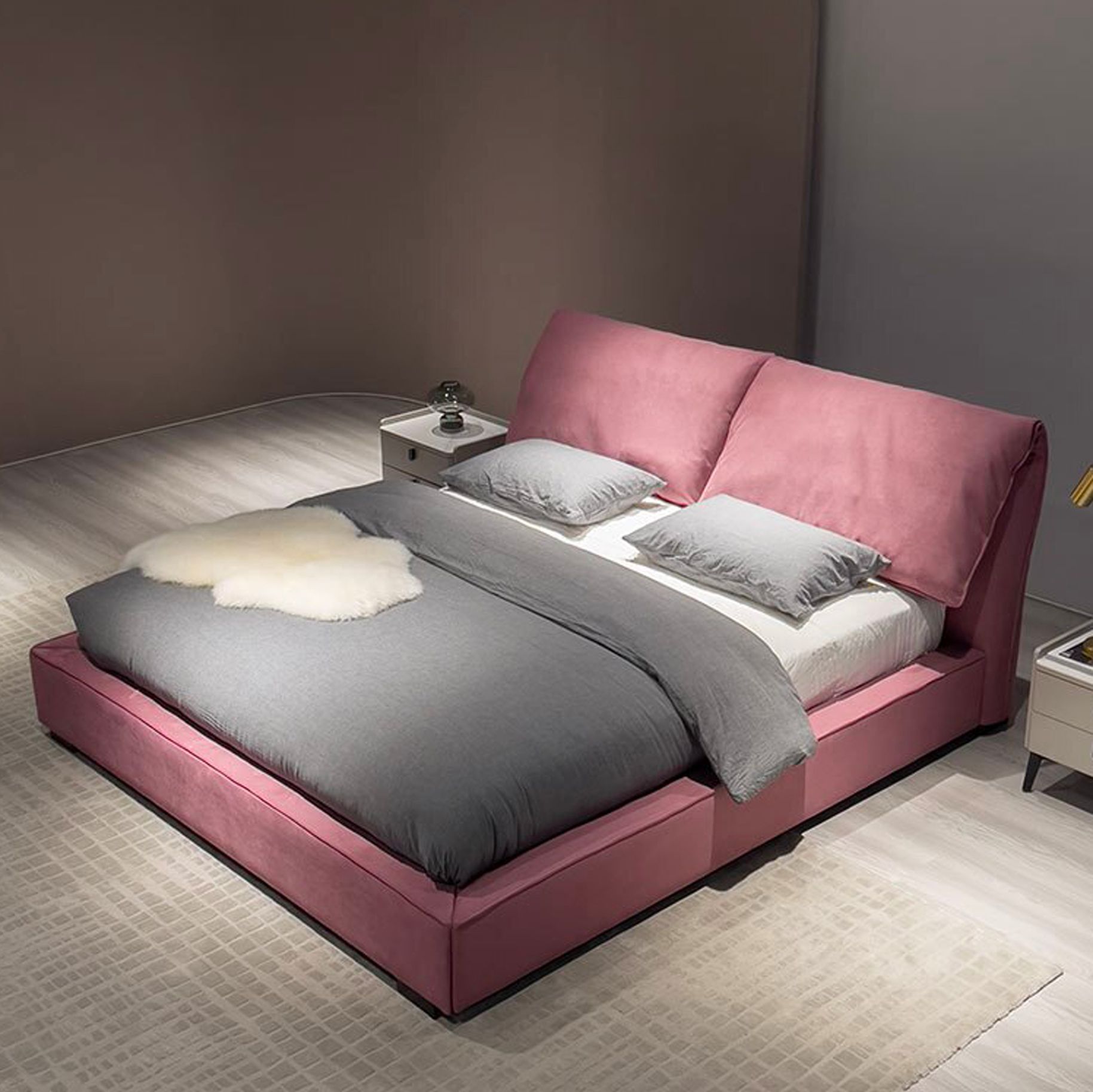 Giường Ngủ Bọc Nỉ Hiện Đại OTTO 95S-GMI04