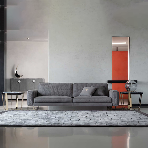 Sofa Văng Nỉ 2 Chỗ Chân Cao