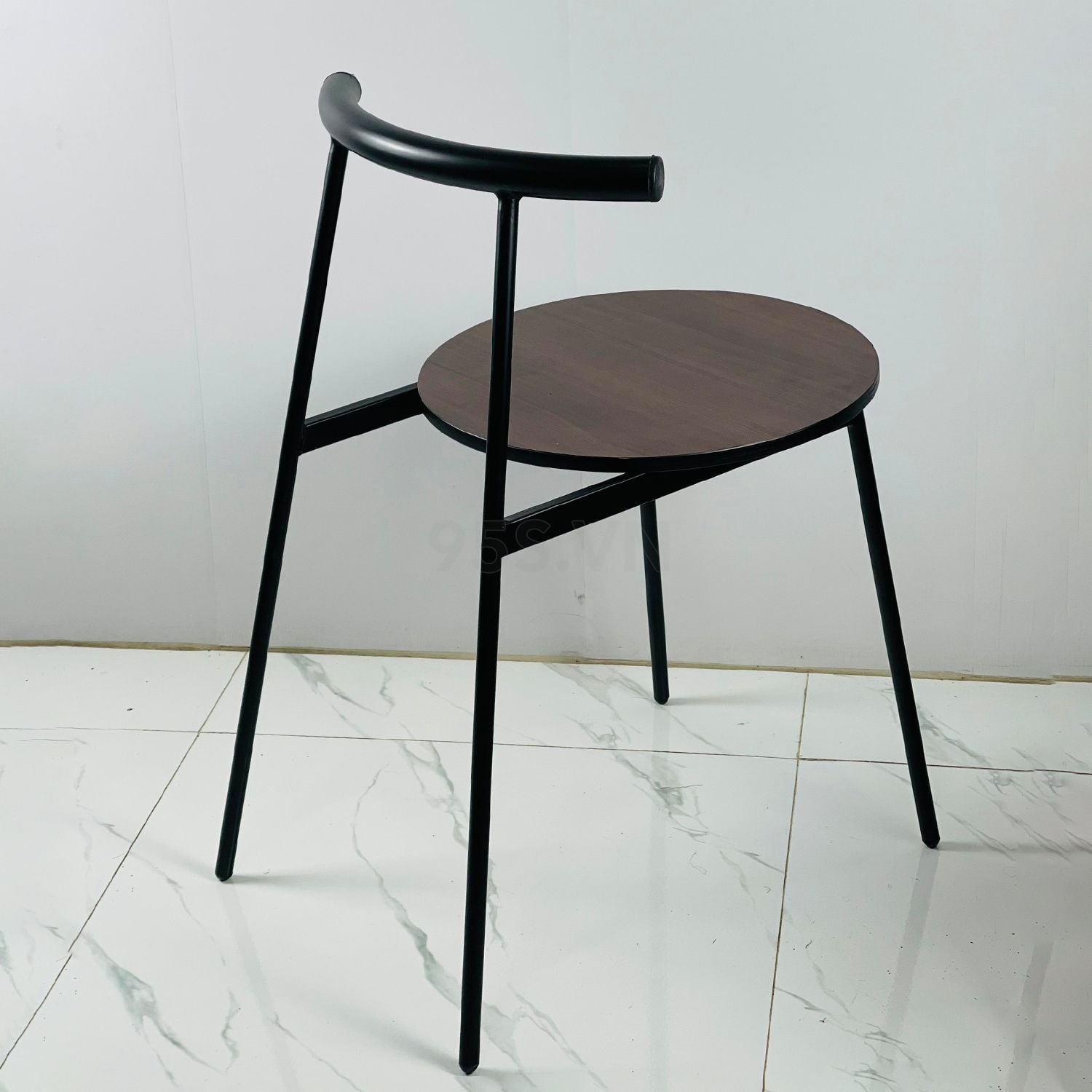 Ghế TUBE Khung Sắt Mặt Gỗ Nệm