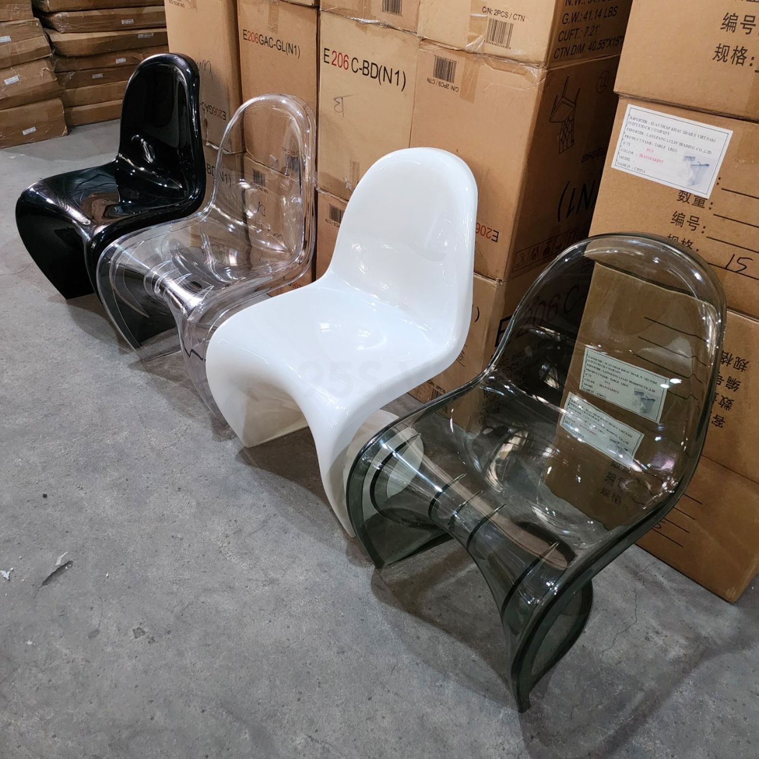 Ghế PANTON Chair - Ghế Nhựa Trong Suốt Cao Cấp