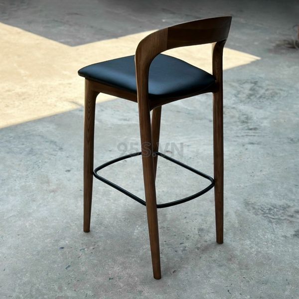 Ghế bar cafe gỗ NEVA mặt đệm