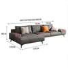 Sofa Góc Nỉ 3 Chỗ Hiện Đại
