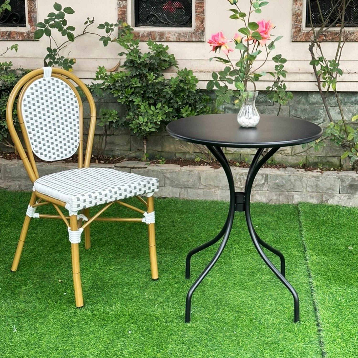 Ghế Cafe Sân Vườn Ngoài Trời Đan Mây GNT07