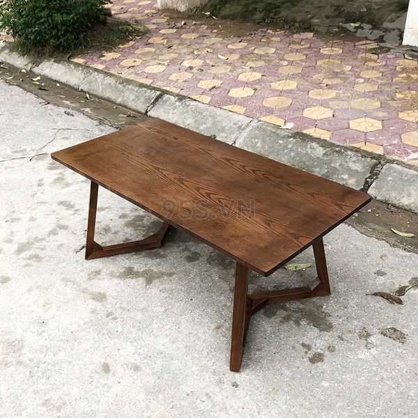 Bàn Trà Gỗ Sồi Chân W Rustic FLy