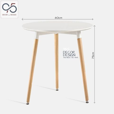 Bàn tròn Eames 60cm 3 chân