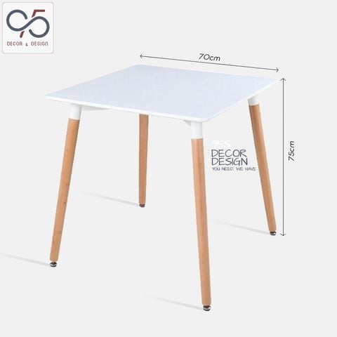 Bàn vuông Eames 60cm