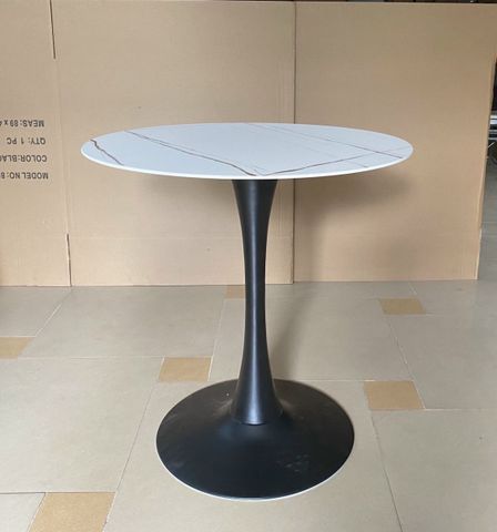 Bàn TULIP Cafe Chân Sắt Mặt Đá BE9