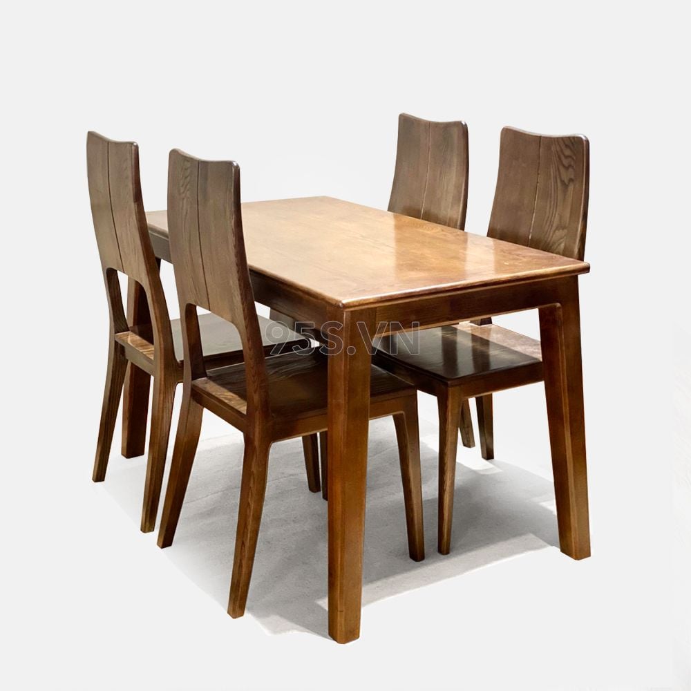 Bộ Bàn Ăn 4 Ghế Gỗ Tần Bì