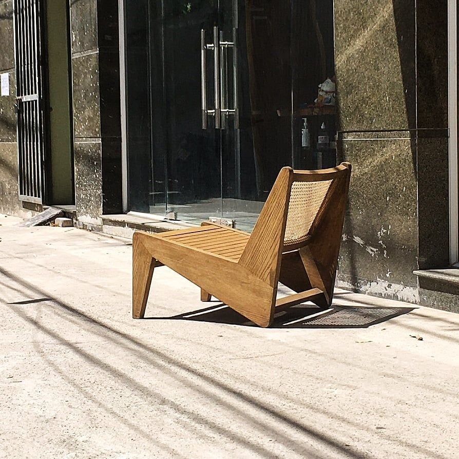 Ghế Đọc Sách Gỗ Mây Lưng Ngả Kangaroo