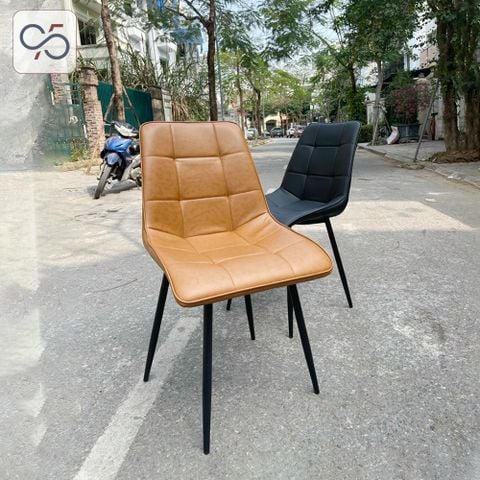 Ghế ăn cafe Camila bọc da chân sắt