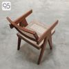 Ghế ăn cafe gỗ mây V LEG PIERRE JEANNERET nâu walnut