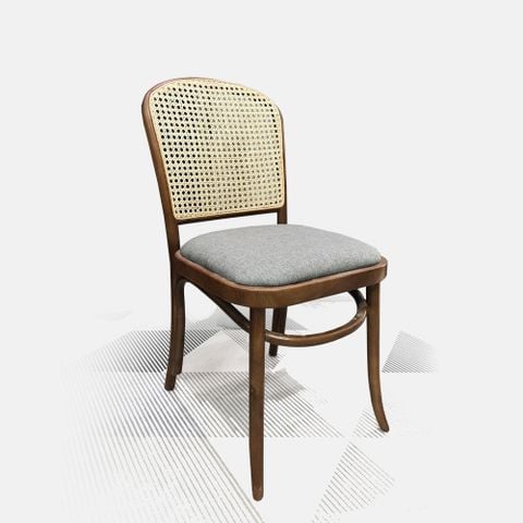 THONET 811 HOFFMANN - Ghế ăn cafe gỗ tựa lưng mây