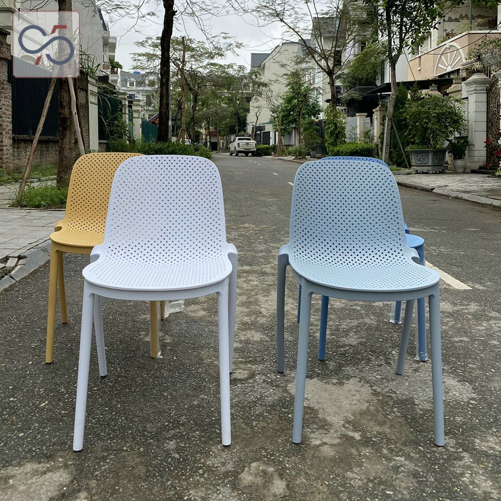Ghế ăn ghế cafe nhựa đúc Janin