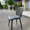 Ghế ăn cafe Nordic bọc da chân sắt