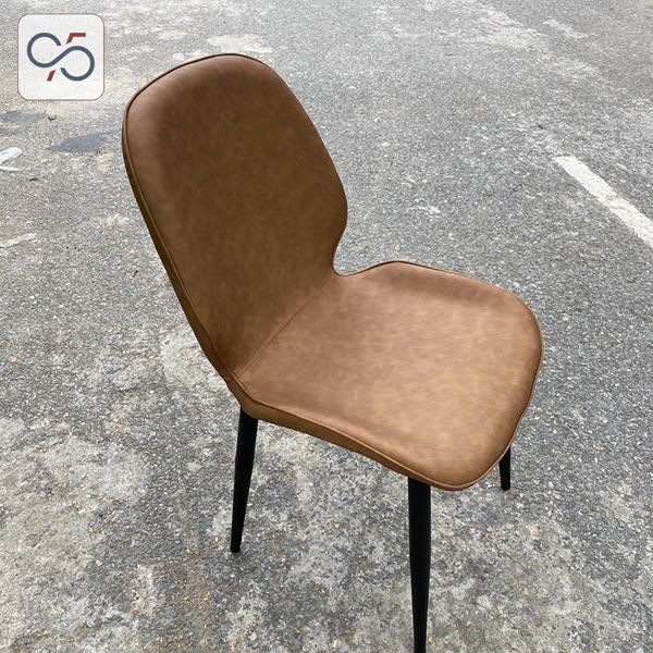 Ghế ăn cafe Nordic bọc da chân sắt