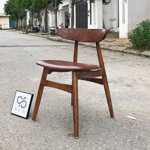 Ghế Gỗ Sồi Lưng Cong Mặt Trăng - CH33 Lunar